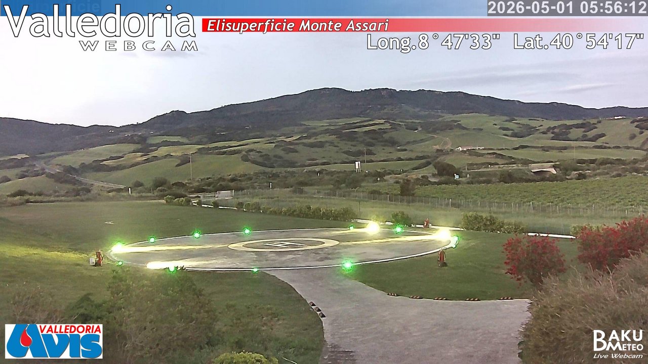 time-lapse frame, Valledoria webcam