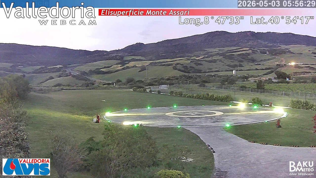 time-lapse frame, Valledoria webcam