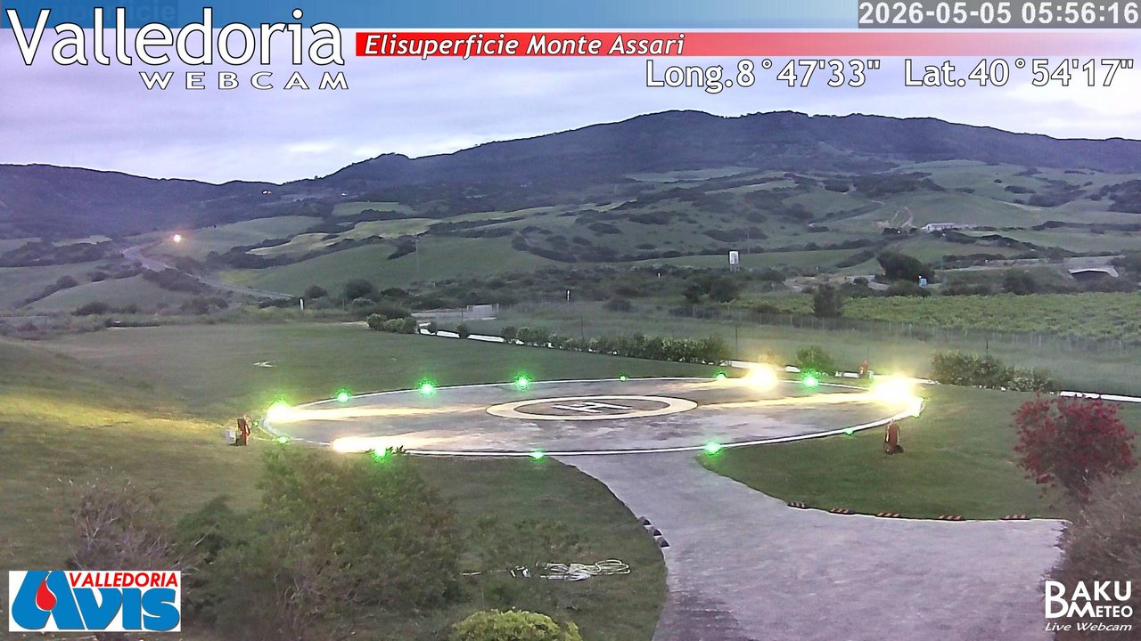 time-lapse frame, Valledoria webcam