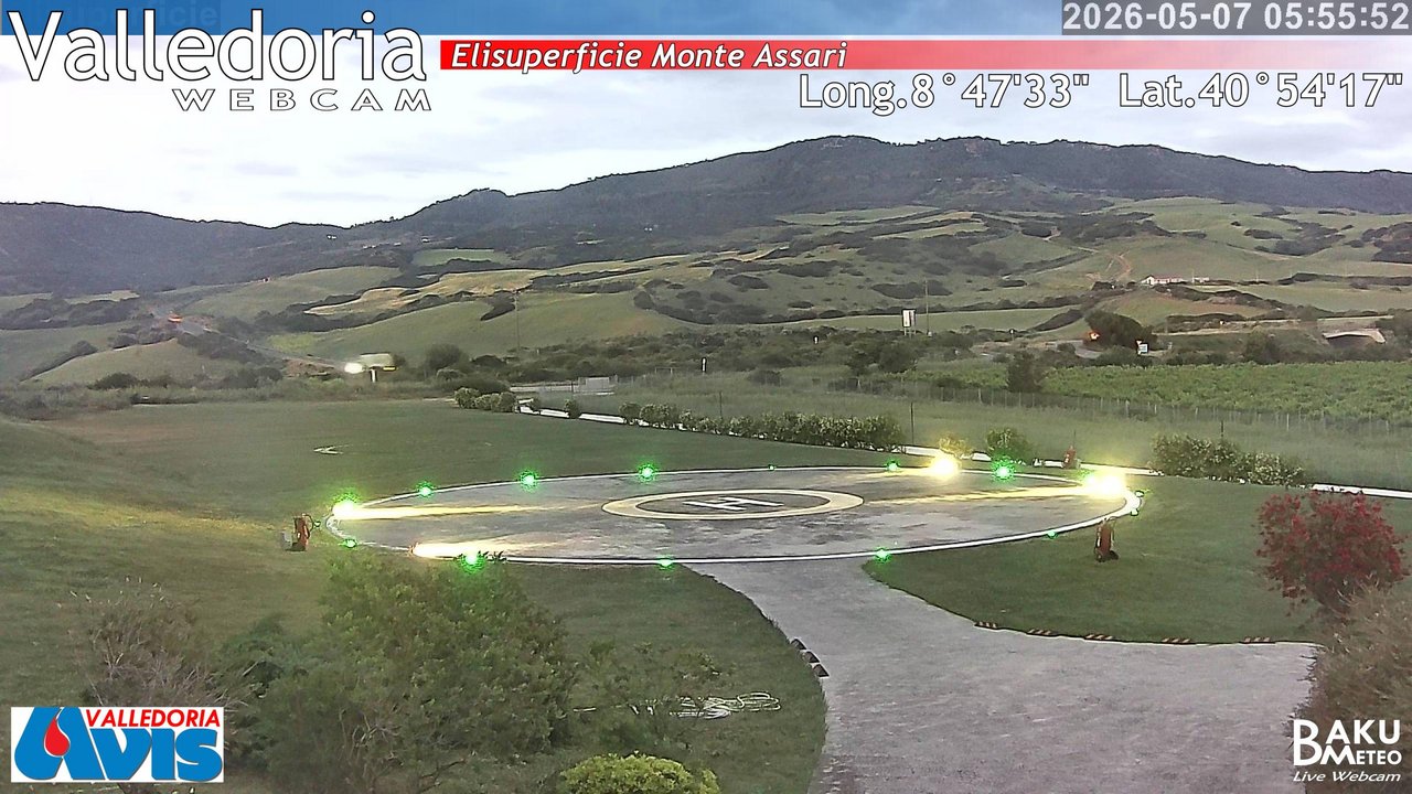 time-lapse frame, Valledoria webcam