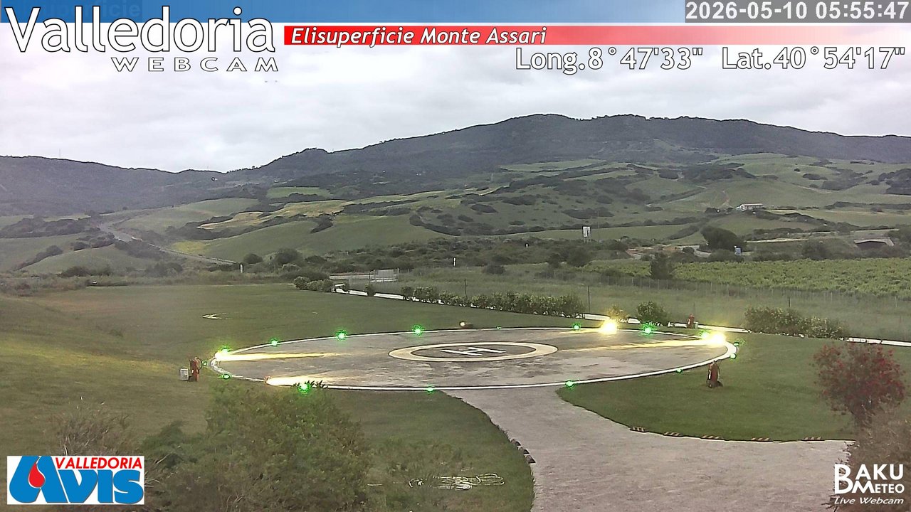 time-lapse frame, Valledoria webcam