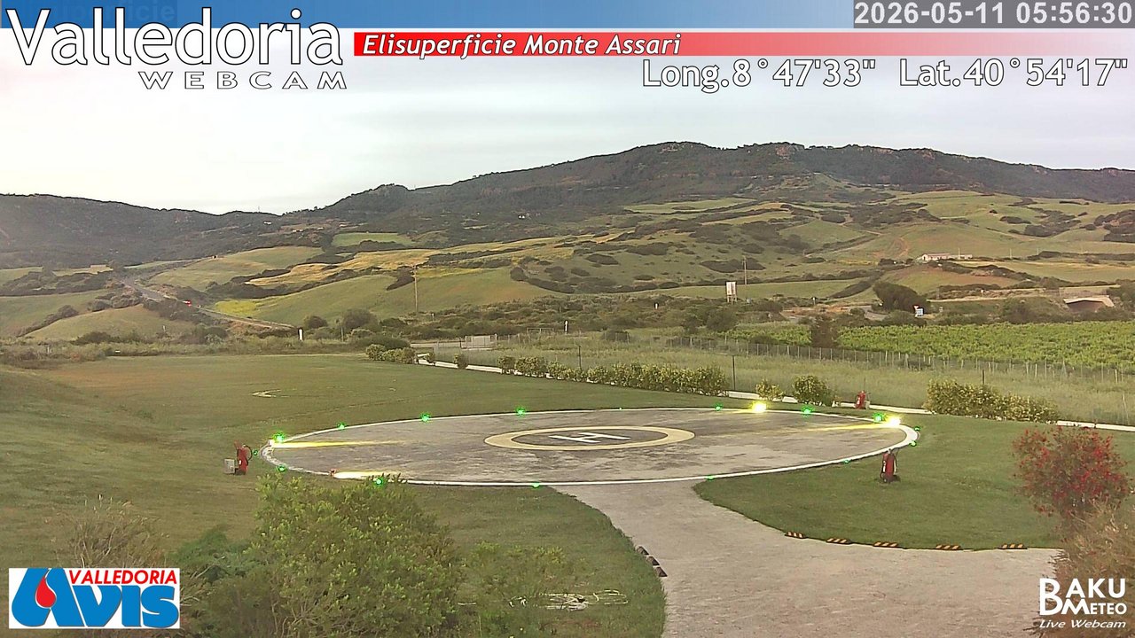 time-lapse frame, Valledoria webcam