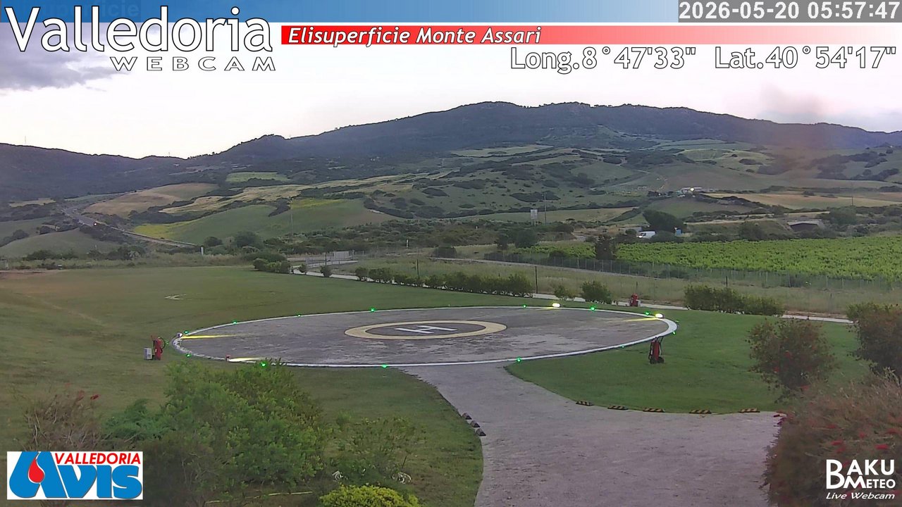 time-lapse frame, Valledoria webcam
