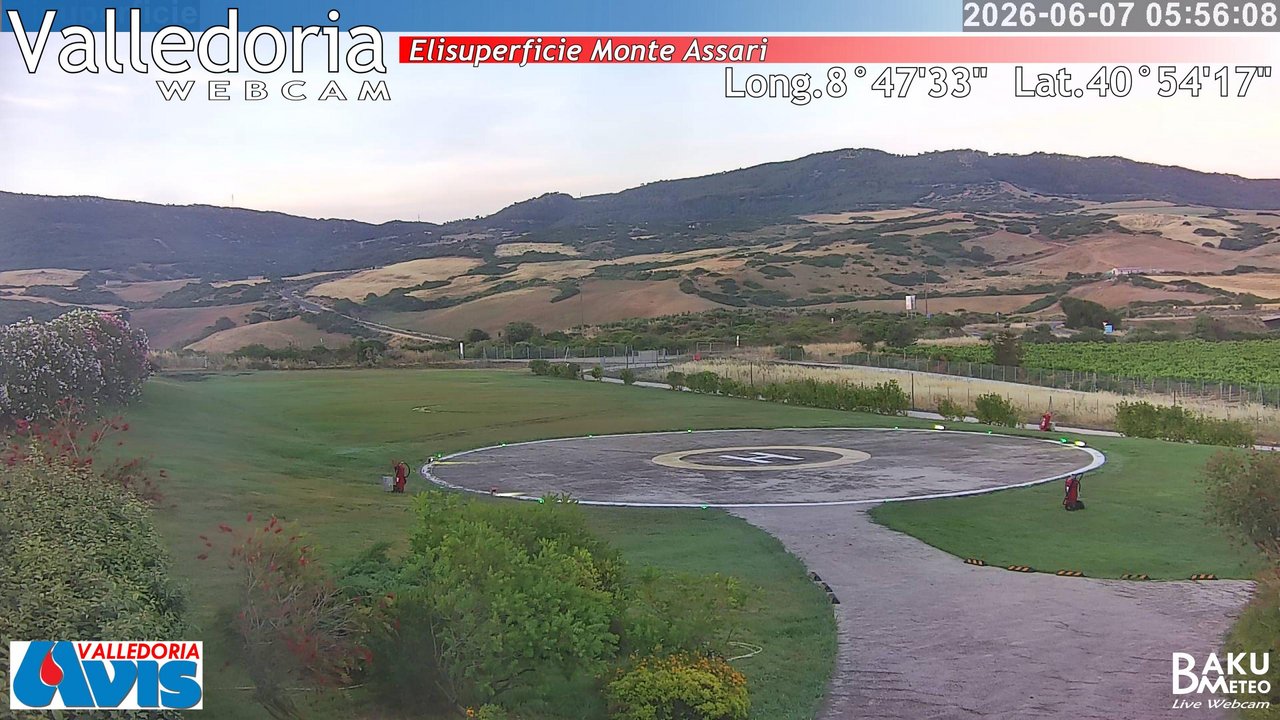 time-lapse frame, Valledoria webcam