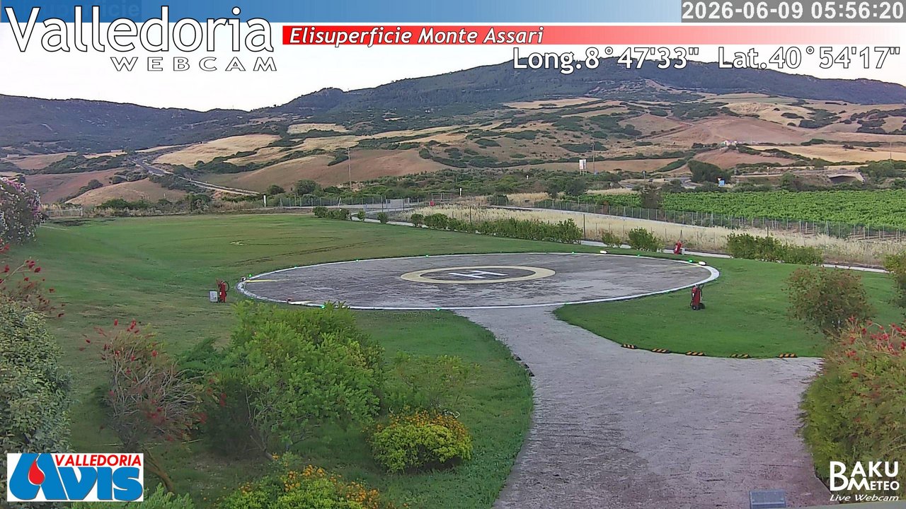 time-lapse frame, Valledoria webcam