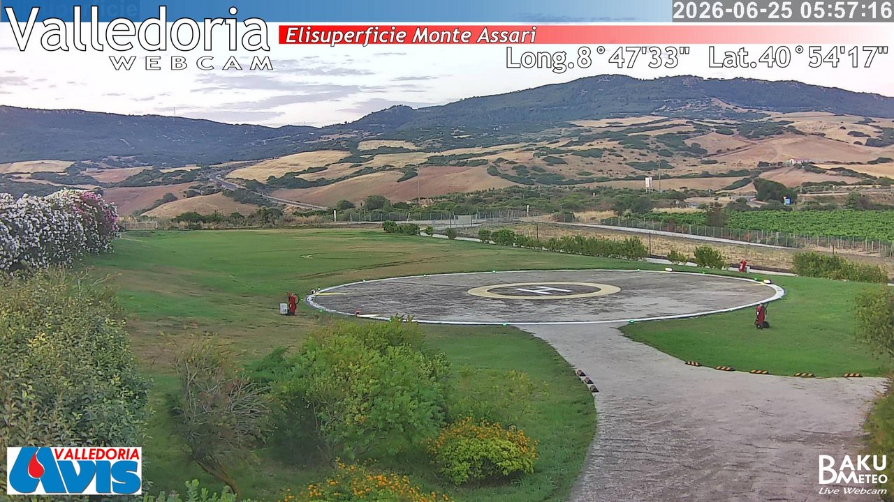 time-lapse frame, Valledoria webcam