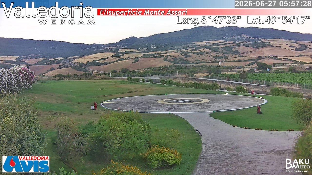 time-lapse frame, Valledoria webcam