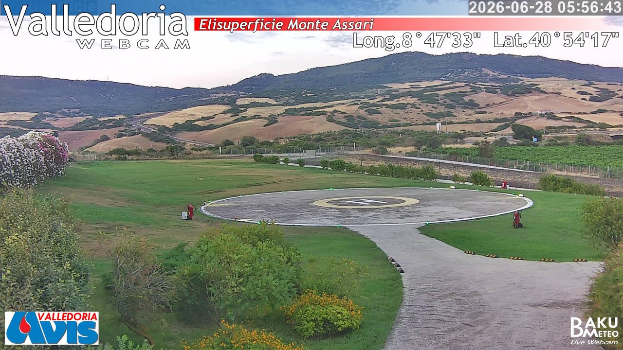 time-lapse frame, Valledoria webcam