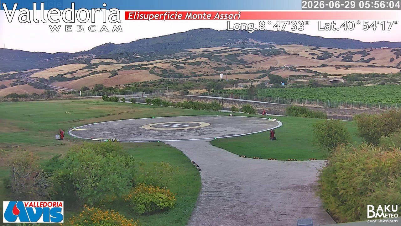time-lapse frame, Valledoria webcam