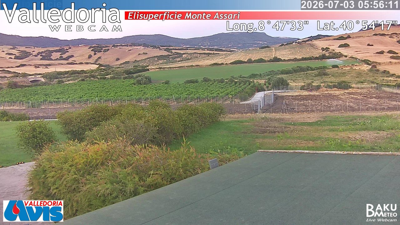time-lapse frame, Valledoria webcam