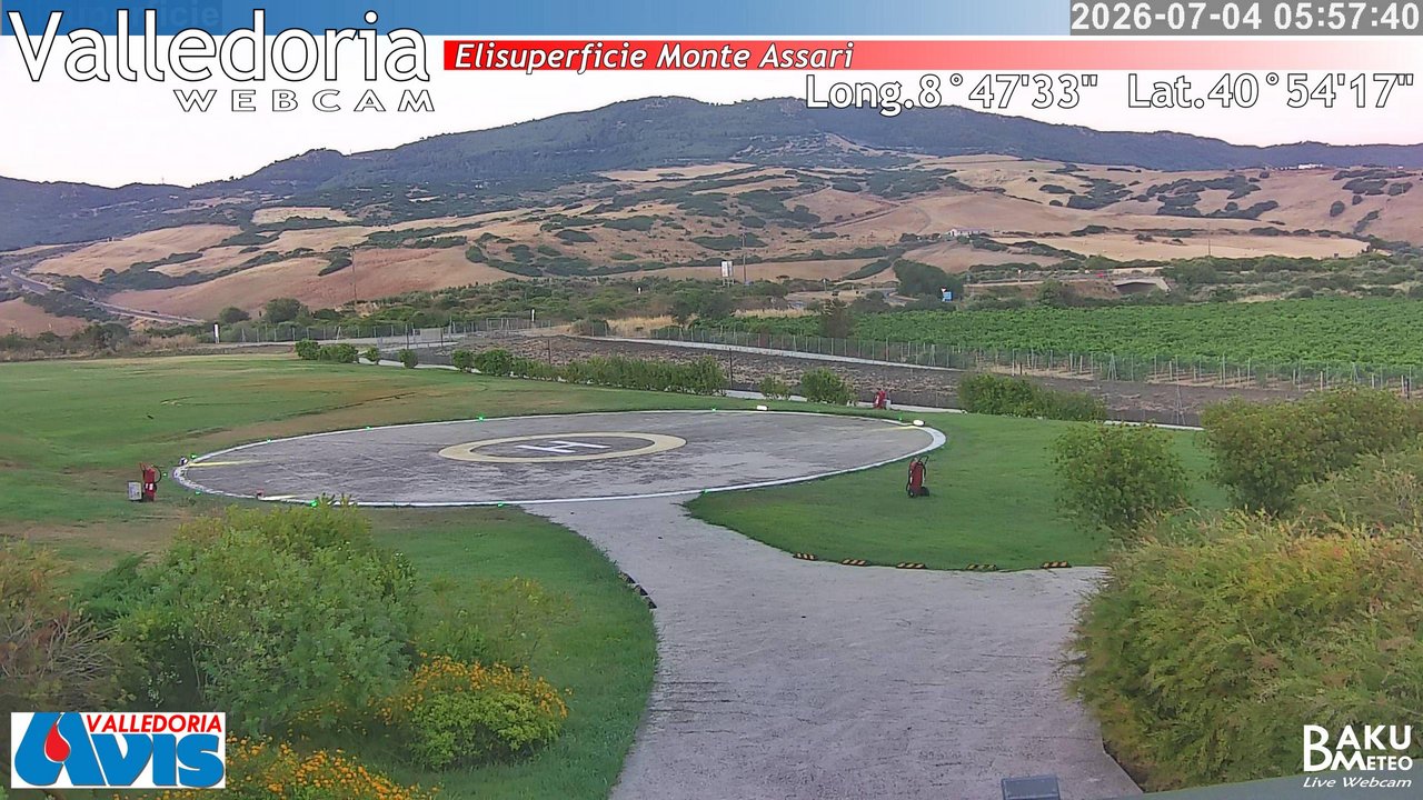 time-lapse frame, Valledoria webcam