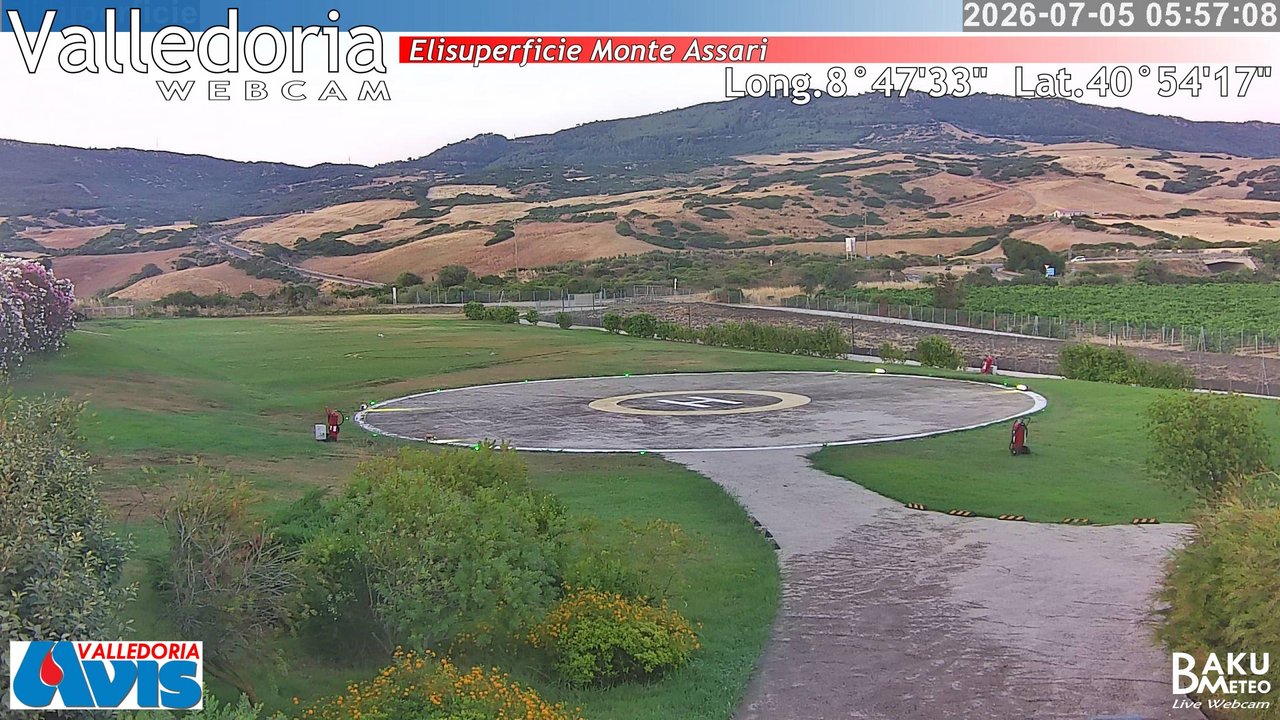 time-lapse frame, Valledoria webcam