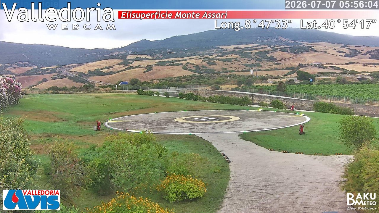 time-lapse frame, Valledoria webcam