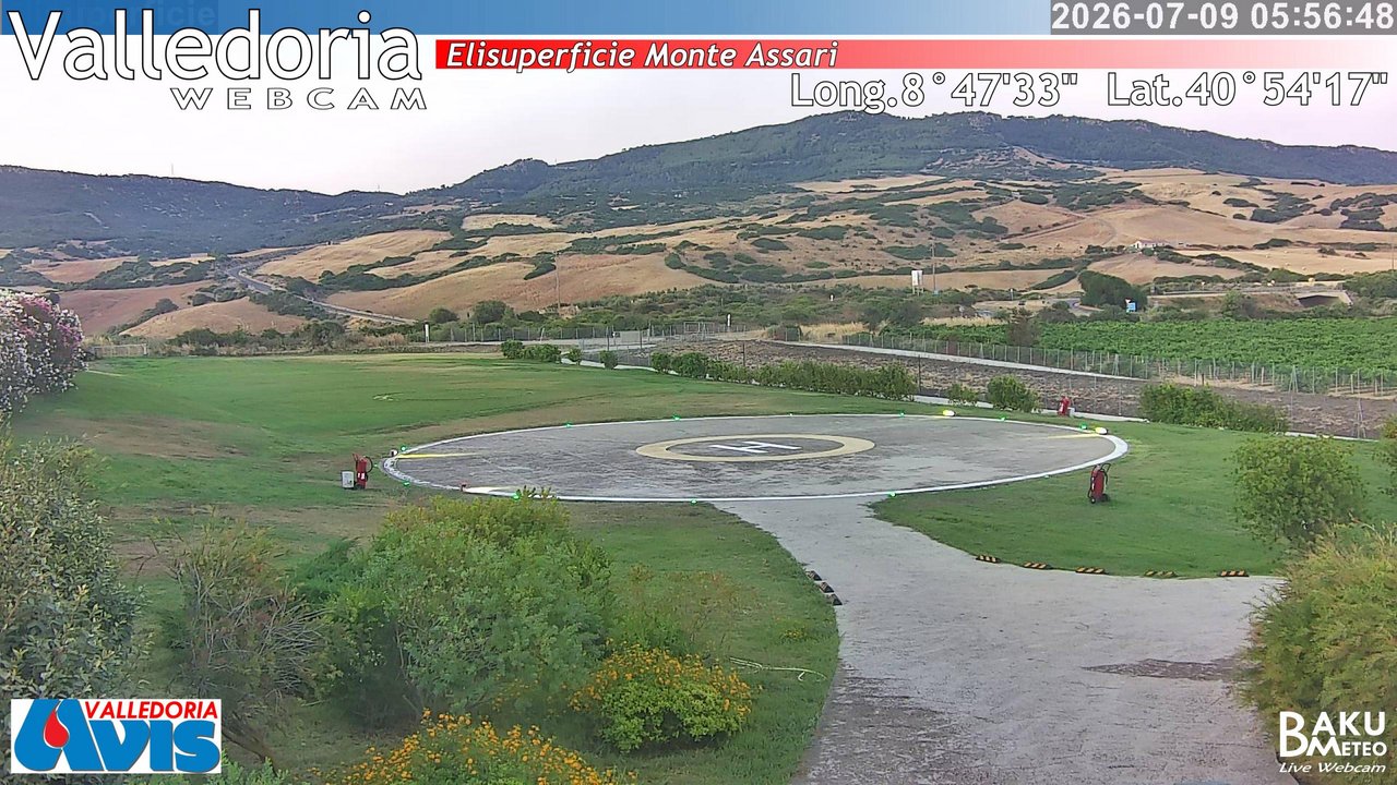 time-lapse frame, Valledoria webcam