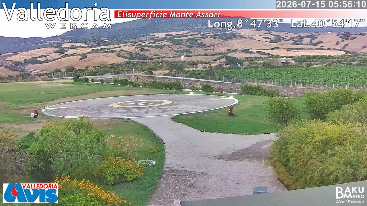 time-lapse frame, Valledoria webcam