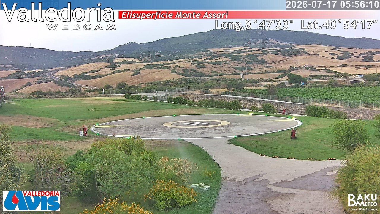 time-lapse frame, Valledoria webcam