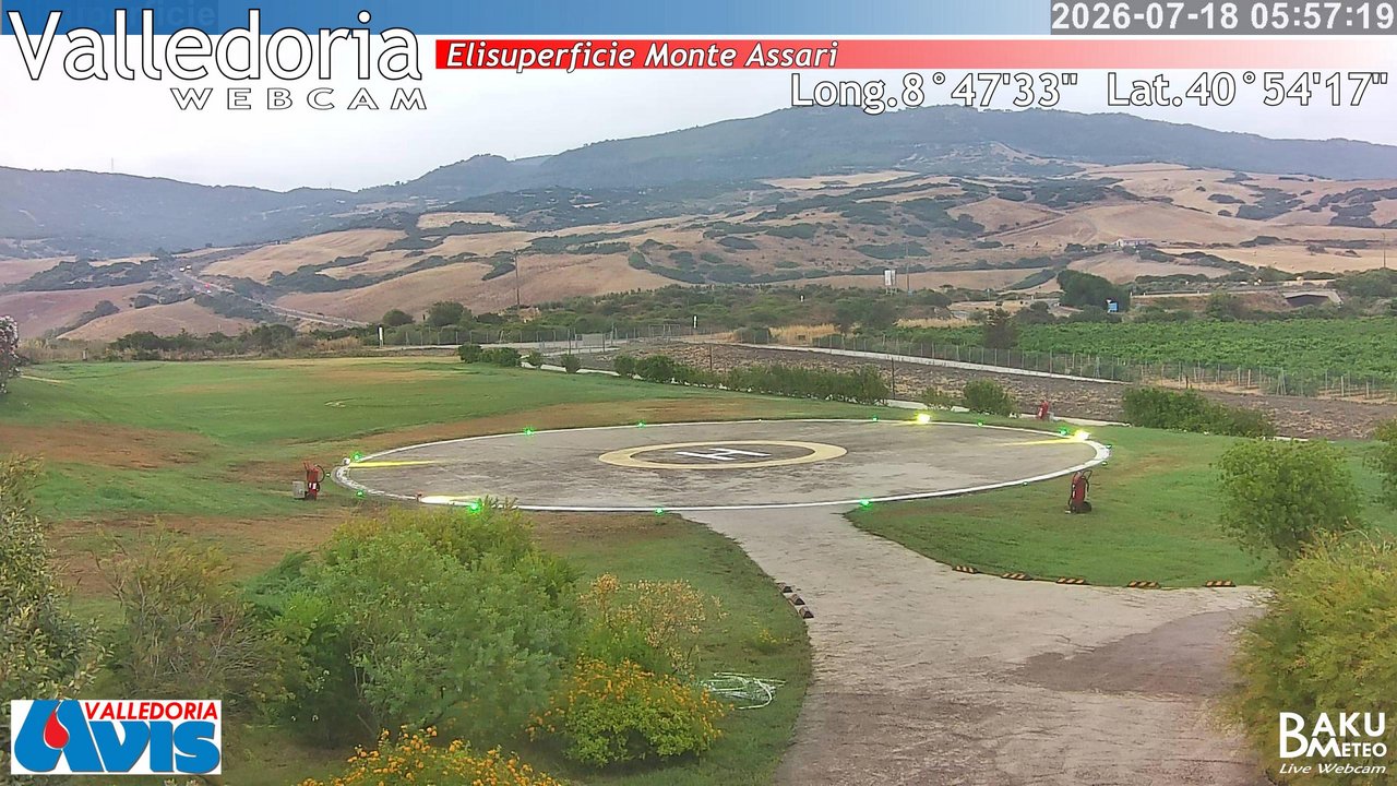 time-lapse frame, Valledoria webcam