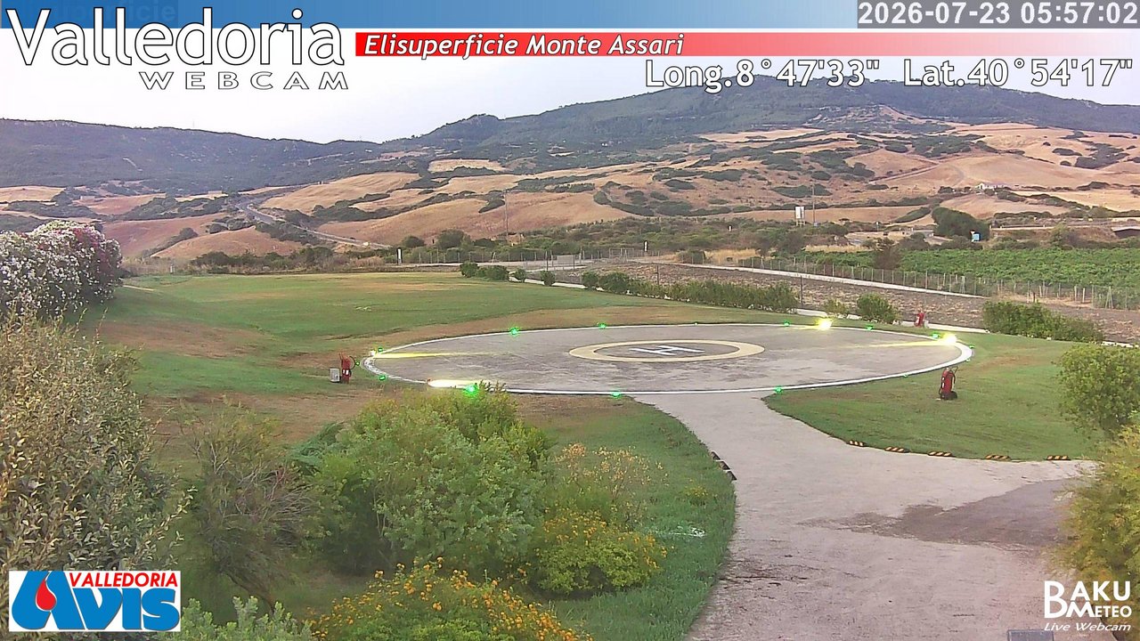 time-lapse frame, Valledoria webcam