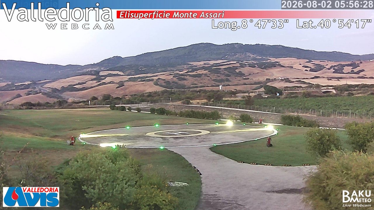 time-lapse frame, Valledoria webcam
