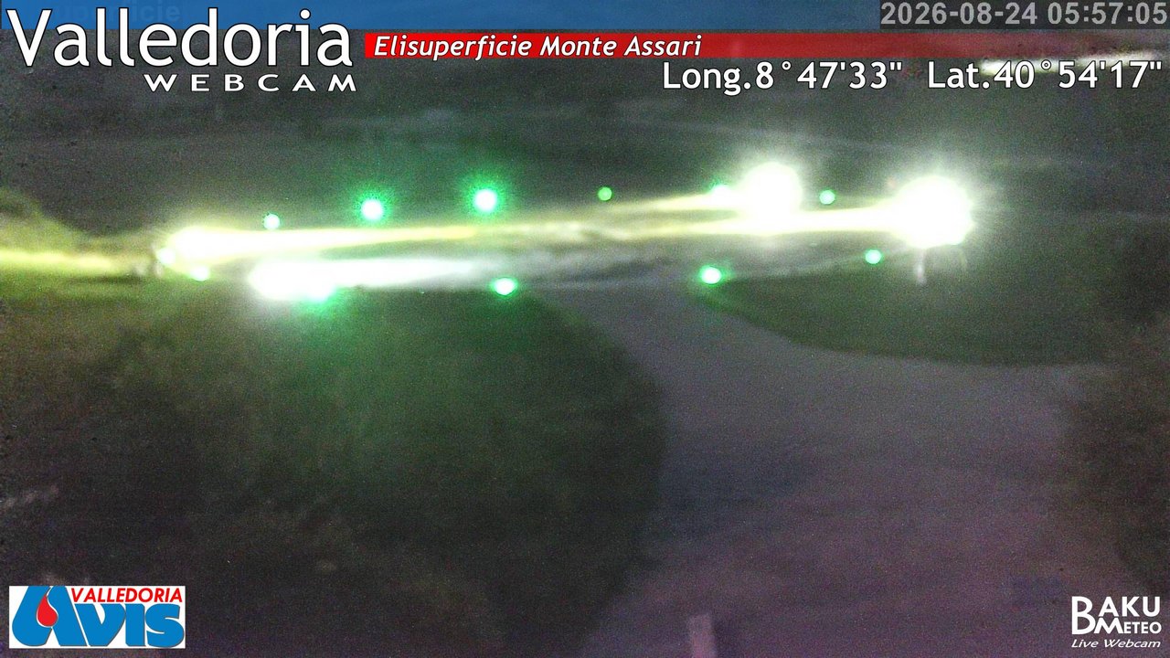 time-lapse frame, Valledoria webcam
