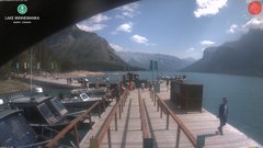 view from Lake Minnewanka on 2026-07-19