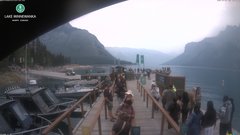 view from Lake Minnewanka on 2026-07-23