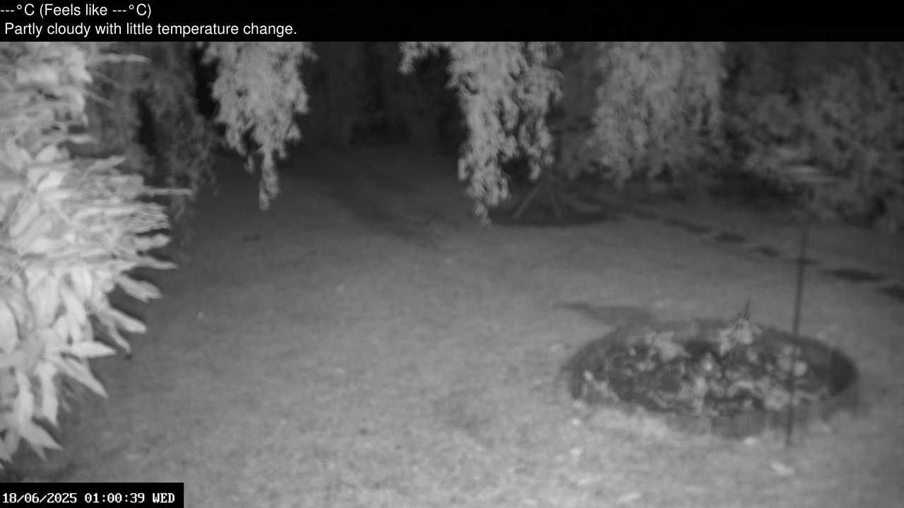 time-lapse frame, Wembury, Devon. Garden Zoom Cam webcam