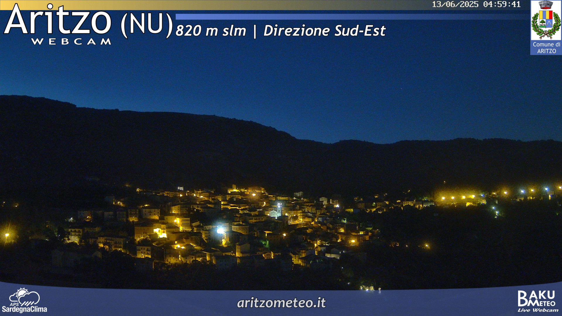 time-lapse frame, Aritzo webcam
