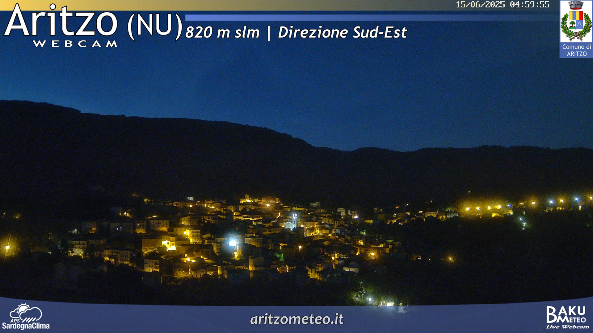 time-lapse frame, Aritzo webcam