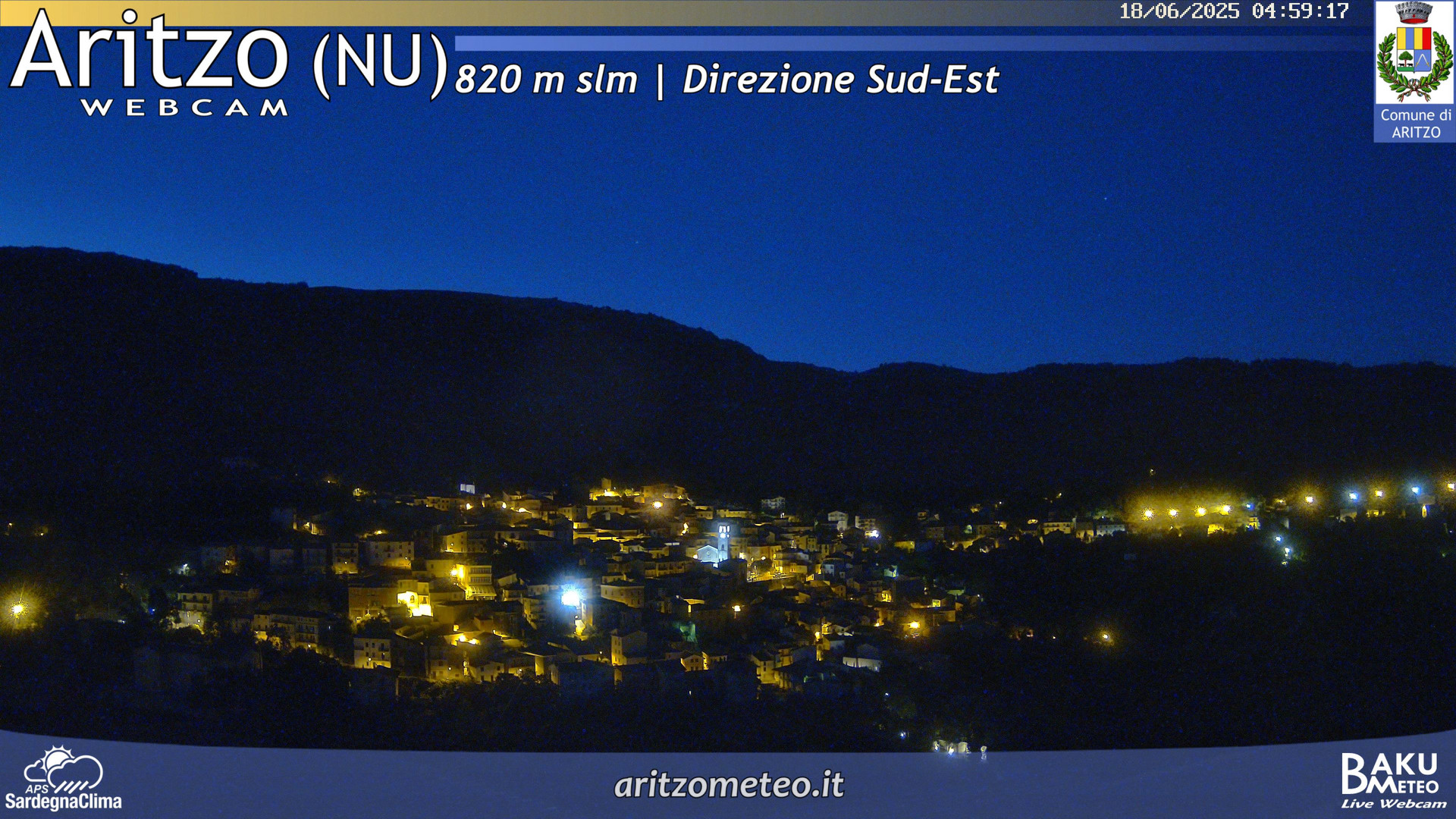 time-lapse frame, Aritzo webcam