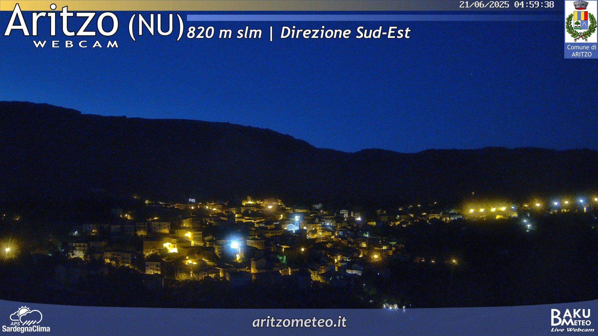 time-lapse frame, Aritzo webcam