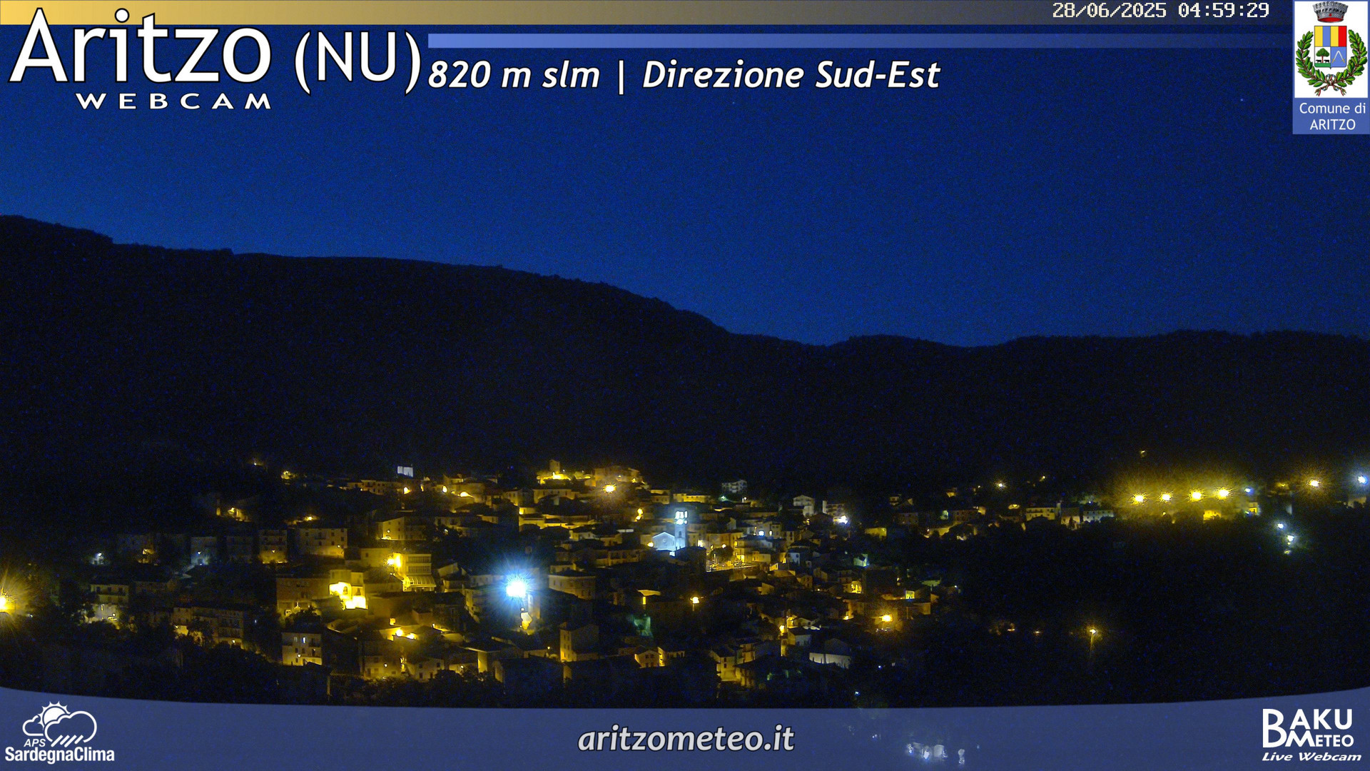 time-lapse frame, Aritzo webcam