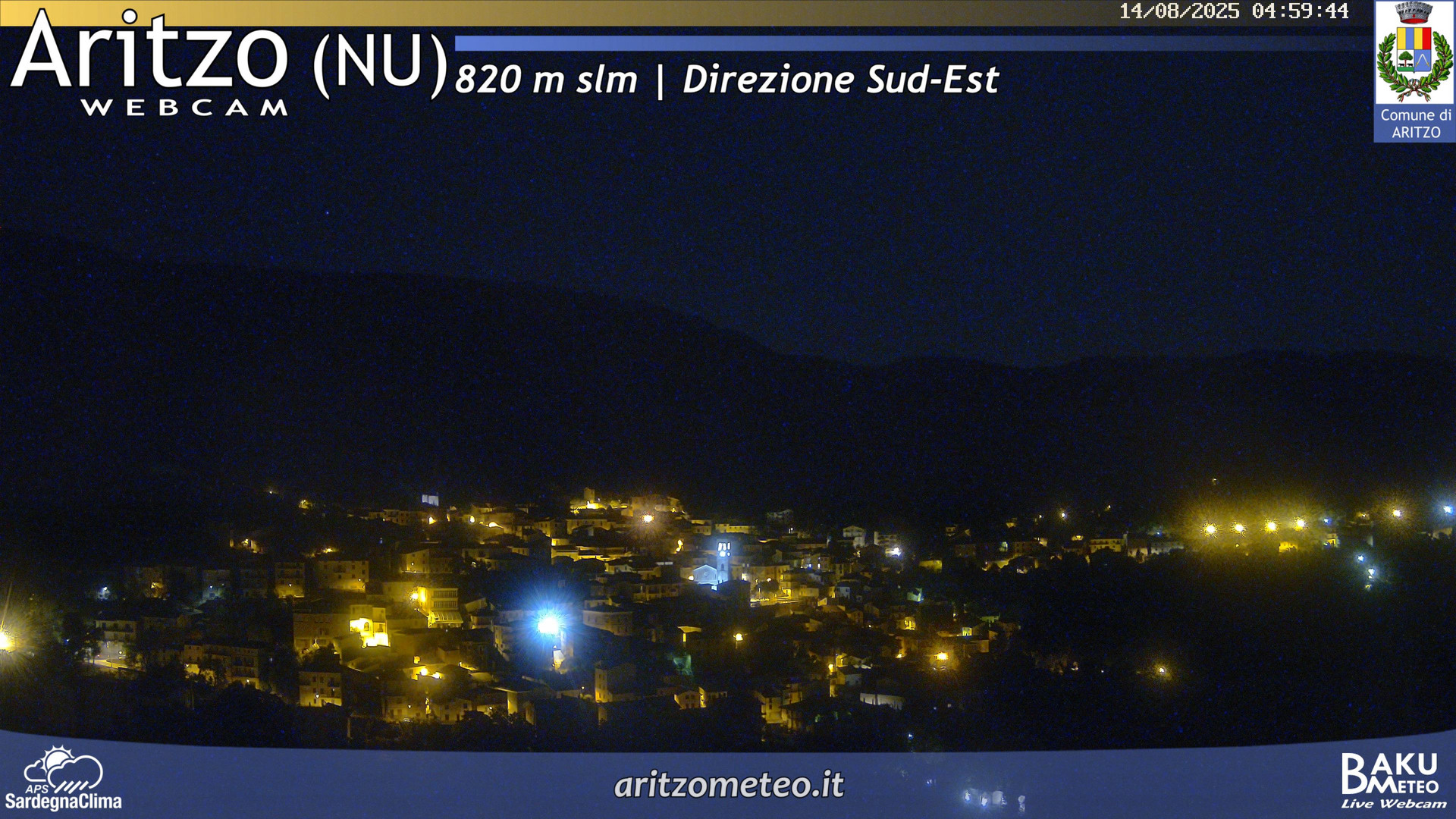 time-lapse frame, Aritzo webcam