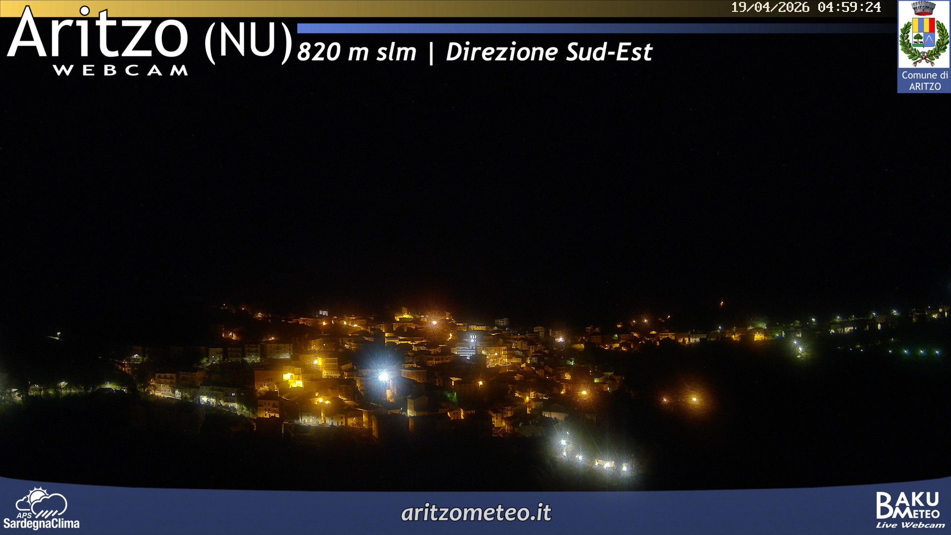 time-lapse frame, Aritzo webcam