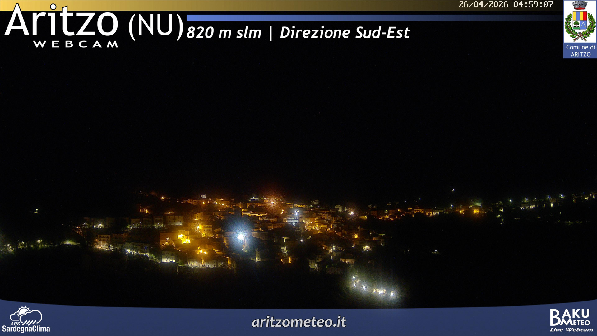time-lapse frame, Aritzo webcam