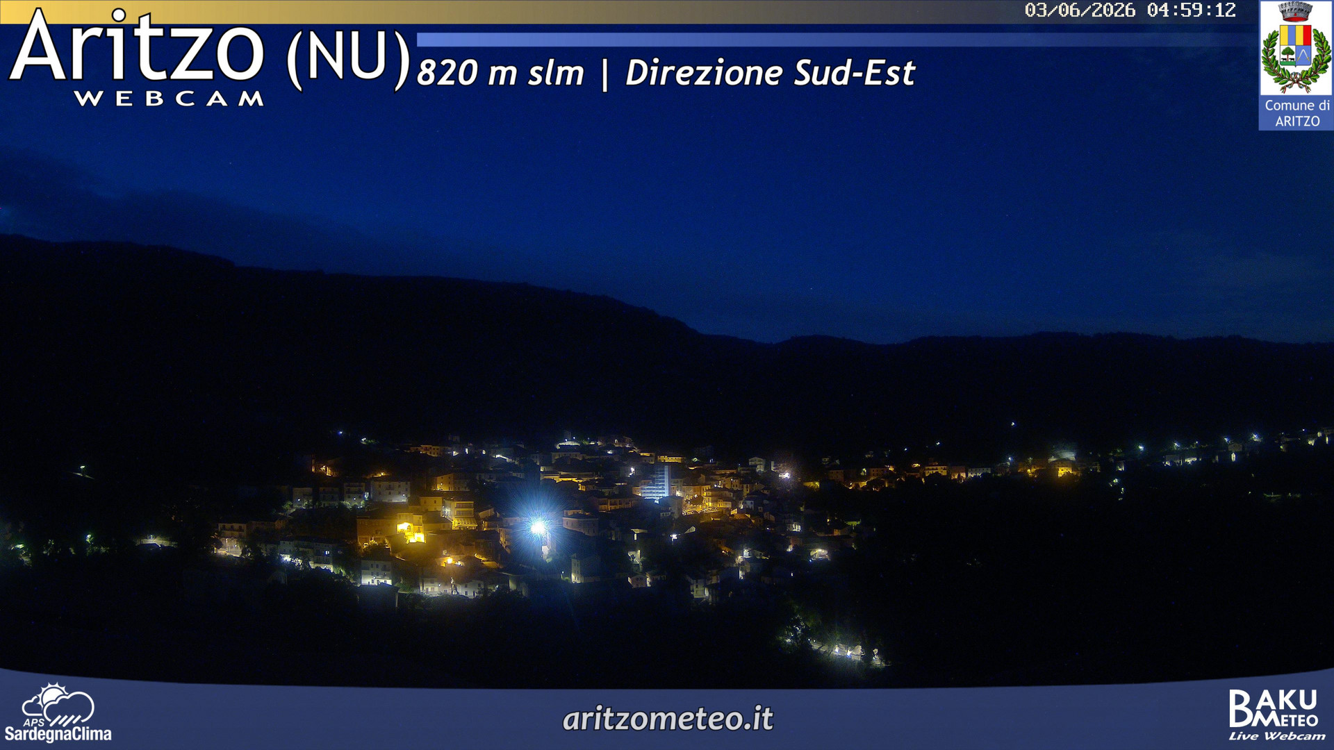 time-lapse frame, Aritzo webcam