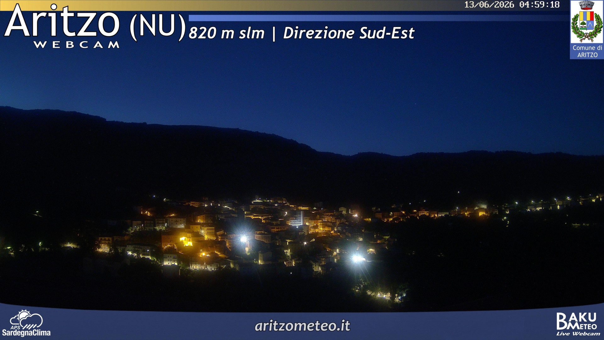 time-lapse frame, Aritzo webcam