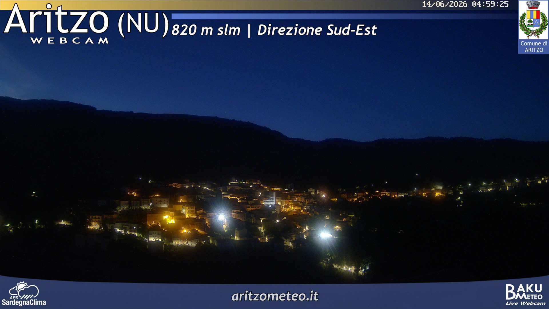 time-lapse frame, Aritzo webcam