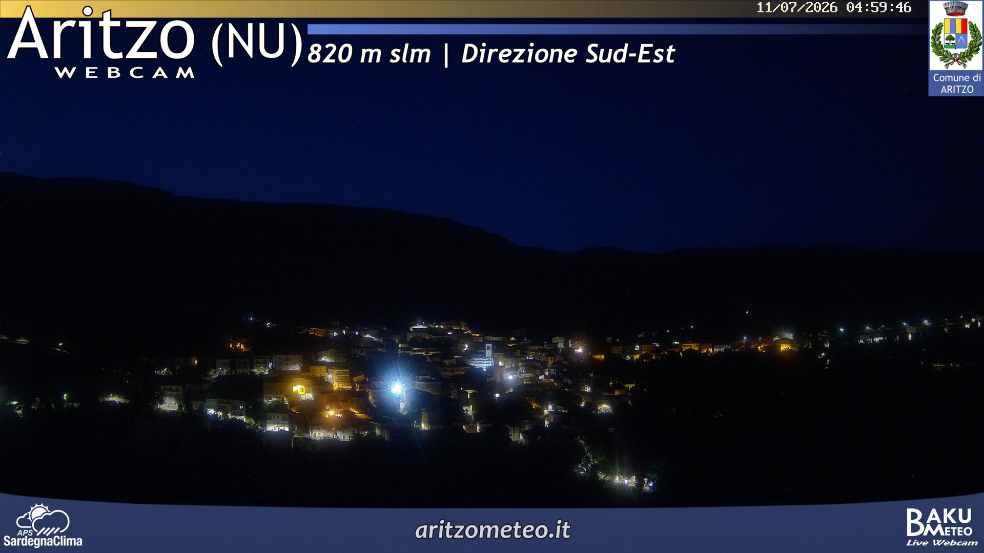 time-lapse frame, Aritzo webcam