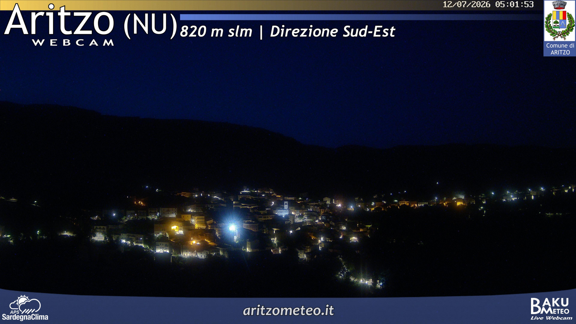 time-lapse frame, Aritzo webcam