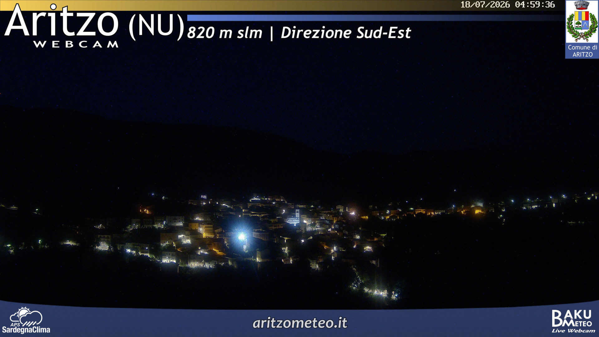 time-lapse frame, Aritzo webcam