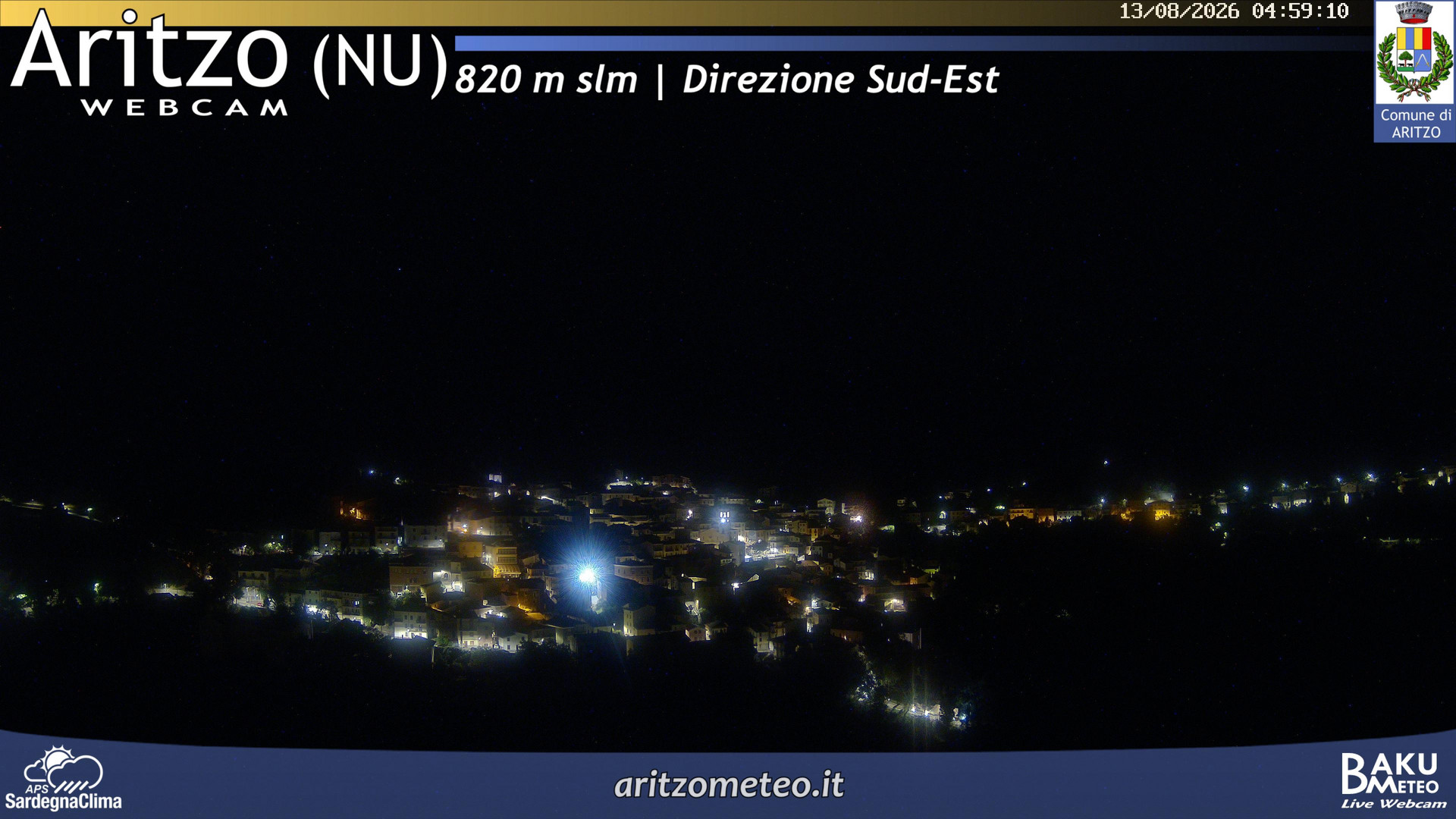 time-lapse frame, Aritzo webcam