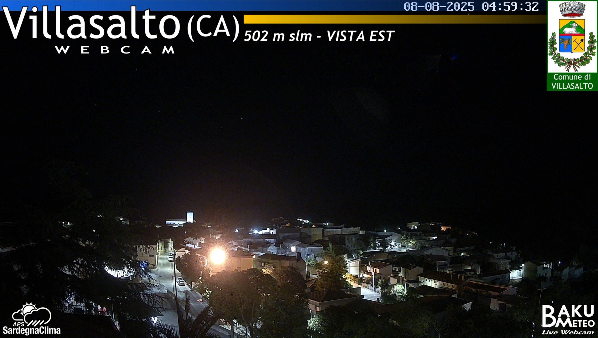 time-lapse frame, Villasalto Comune webcam