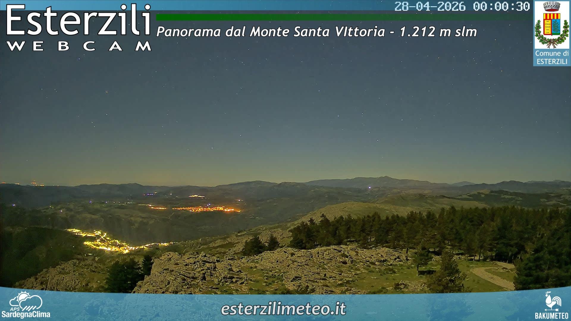 time-lapse frame, Monte Santa Vittoria webcam
