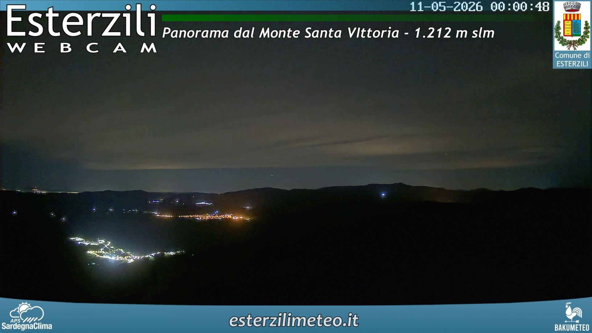 time-lapse frame, Monte Santa Vittoria webcam