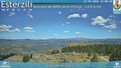view from Monte Santa Vittoria on 2026-05-22