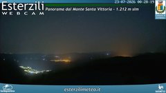 view from Monte Santa Vittoria on 2026-07-23