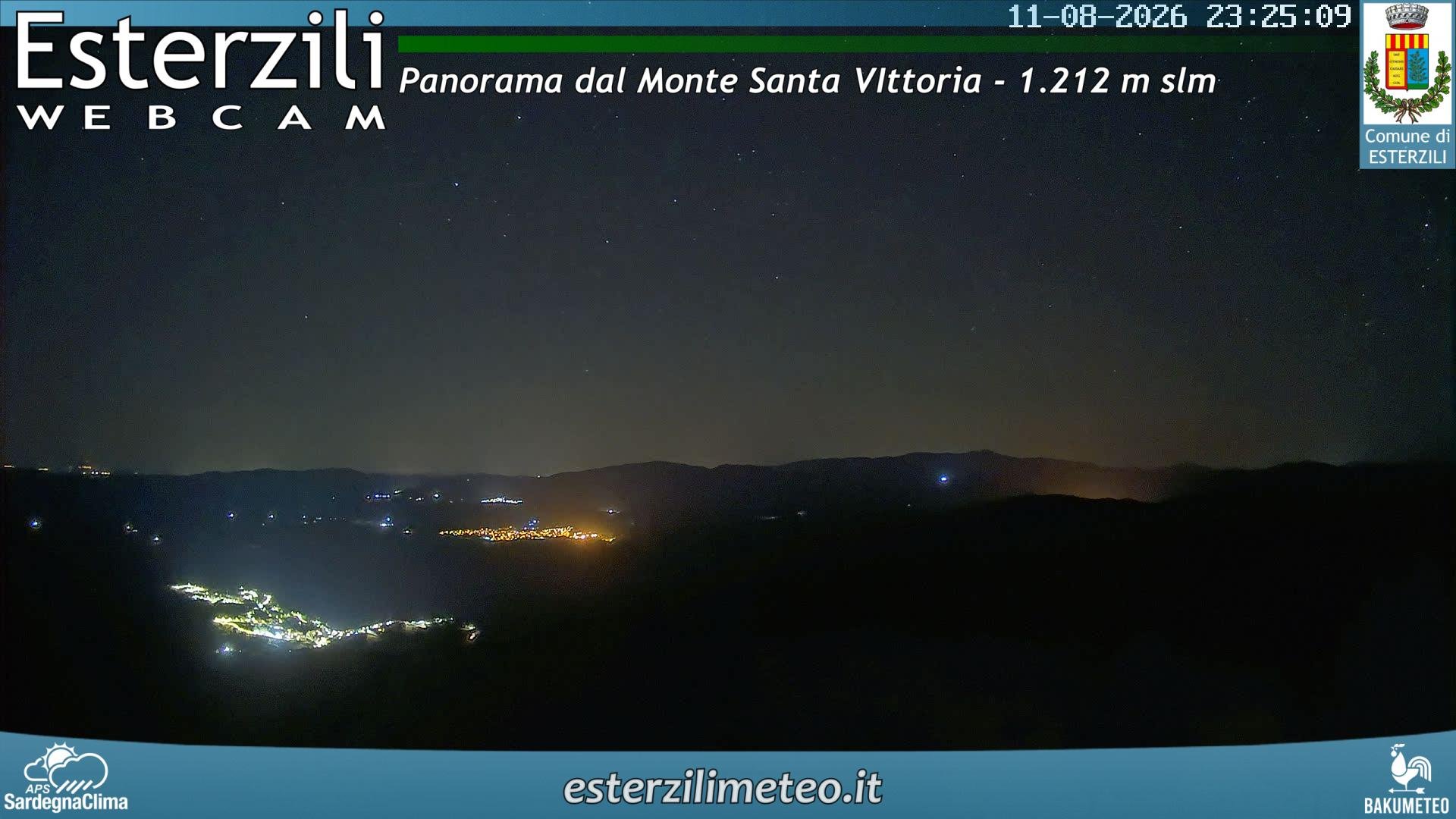 time-lapse frame, Monte Santa Vittoria webcam