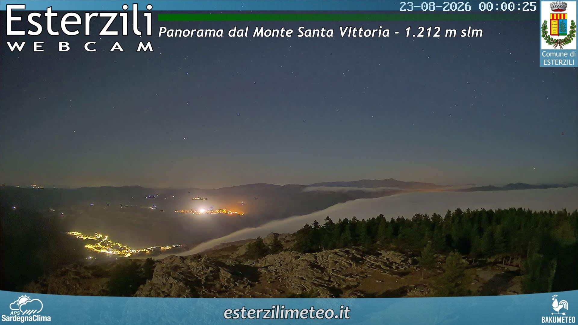 time-lapse frame, Monte Santa Vittoria webcam