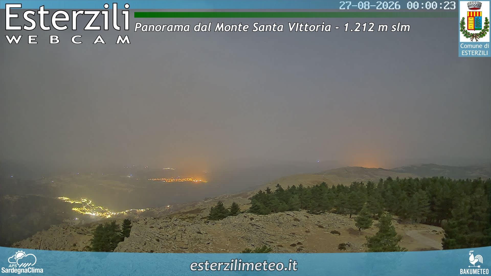 time-lapse frame, Monte Santa Vittoria webcam
